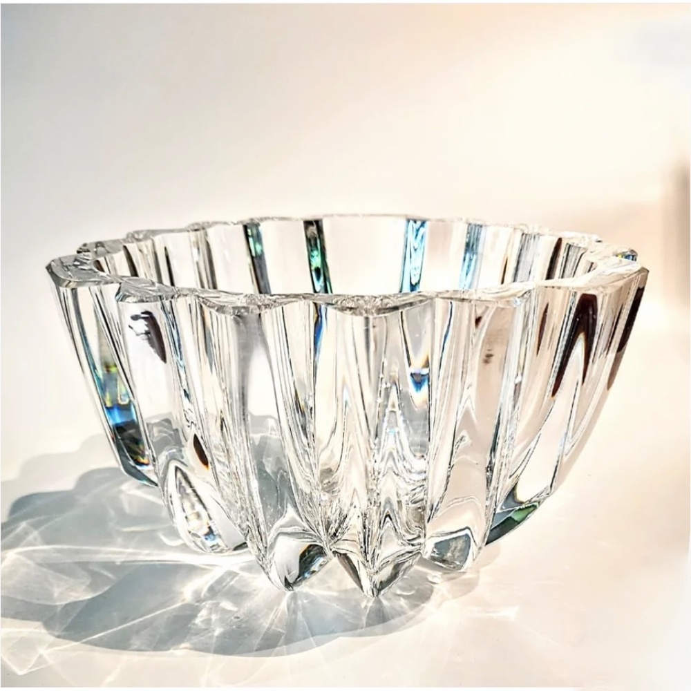 OREFFORS CRYSTAL BOWL - VINTAGE 1970's - SIGNED